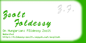 zsolt foldessy business card